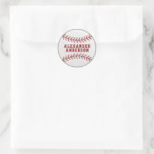 Sticker Rond Baseball Personnaliser (Sac)
