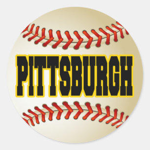 STICKER ROND BASEBALL PITTSBURGH