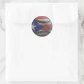 Sticker Rond Baseball portoricain (Sac)