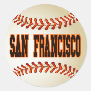 STICKER ROND BASEBALL SAN FRANCISCO