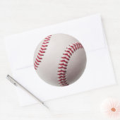 Sticker Rond Baseballs - Personnaliser Baseball Arrière - plan (Enveloppe)