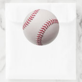 Sticker Rond Baseballs - Personnaliser Baseball Arrière - plan (Sac)