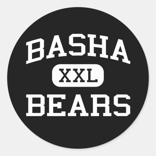 Sticker Rond Basha - Ours - Lycée - Chandler Arizona (Devant)