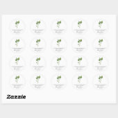 Sticker Rond Basil Memorial Funeral Seed Packet (Feuille)