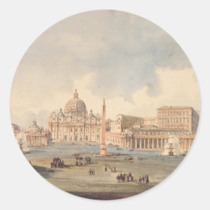 Sticker Rond Basilique papale Saint-Pierre du Vatican
