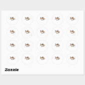 Sticker Rond Basket (Feuille)