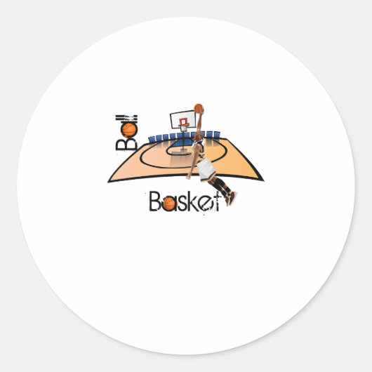Sticker Rond Basket (Devant)