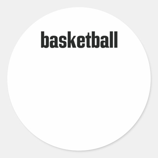 Sticker Rond Basket (Devant)