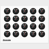 Sticker Rond Basket-ball (Feuille)