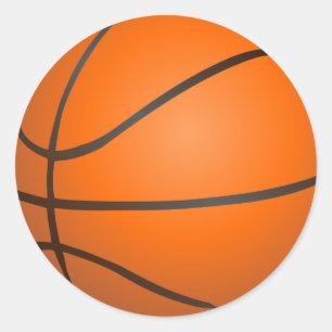 Sticker Rond Basket-ball