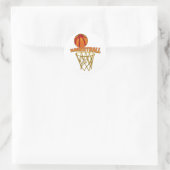 Sticker Rond Basket-ball (Sac)