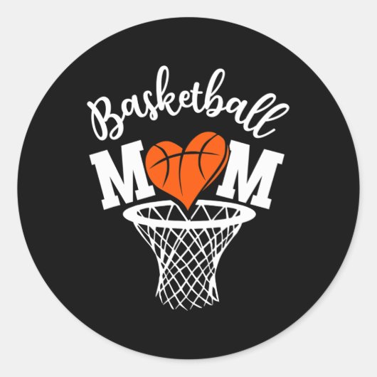 Sticker Rond Basket-ball (Devant)