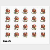 Sticker Rond Basket-ball (Feuille)