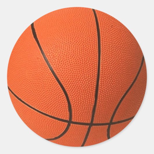 Sticker Rond Basket-ball (Devant)