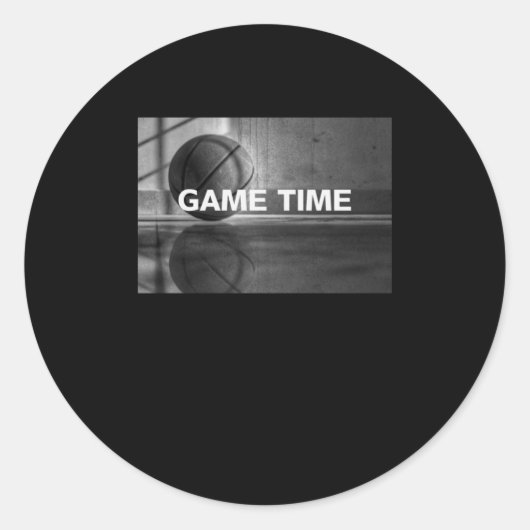 Sticker Rond Basket-ball3 (Devant)