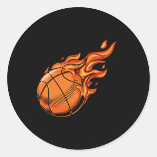 Sticker Rond Basket-ball 8