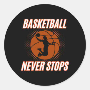 Sticker Rond Basket-ball 9