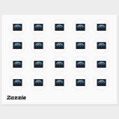 Sticker Rond Basket-ball cool (Feuille)