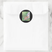 Sticker Rond Basket-Ball Et Net (Sac)