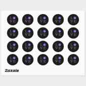 Sticker Rond Basket-ball Lover Basket (Feuille)