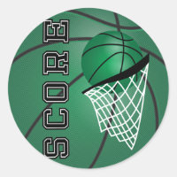 Basket-ball vert foncé