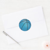Sticker Rond Basket bleu (Enveloppe)