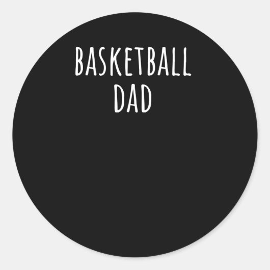 Sticker Rond Basket papa 5 (Devant)