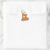 Sticker Rond Basket Teddy Bear (Sac)