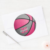 Sticker Rond Basketball (Enveloppe)