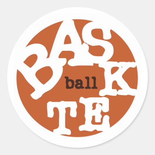 STICKER ROND BASKETBALL (Devant)