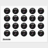 Sticker Rond Basketball Dunking (Feuille)
