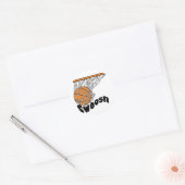 Sticker Rond basketball swoosh (Enveloppe)