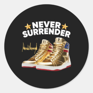 Sticker Rond Baskets ne renoncent jamais