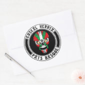 Sticker Rond Basque skull (Enveloppe)