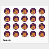 Sticker Rond Basse double chaude (Feuille)