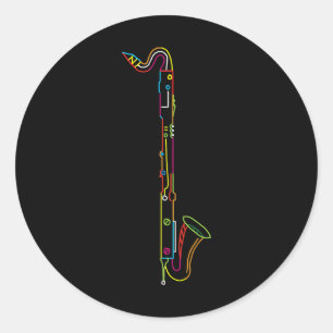 Sticker Rond Basse Marching Basse Clarinet Appareils