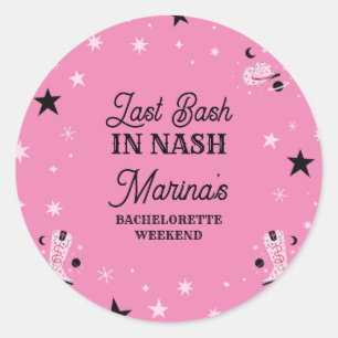Sticker Rond Bassin rose Dernier à Nash Nashville Bachelorette