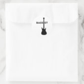 Sticker Rond Bassiste (Sac)