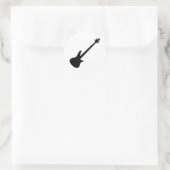 Sticker Rond bassiste guitare basse (Sac)