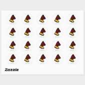 Sticker Rond Bastet - déesse égyptienne (Feuille)