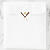 Sticker Rond Bat de baseball (Sac)