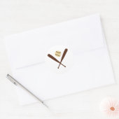 Sticker Rond Bat de baseball (Enveloppe)