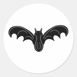 Sticker Rond Bat de nuit éffrayant