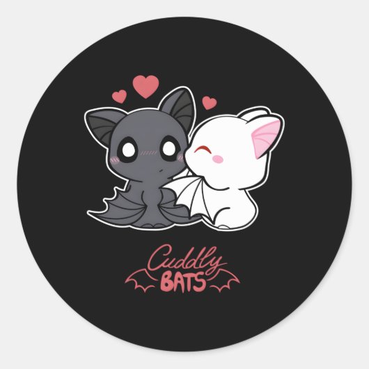 Sticker Rond Bat Ed Par Cudely Bats Comics (Devant)