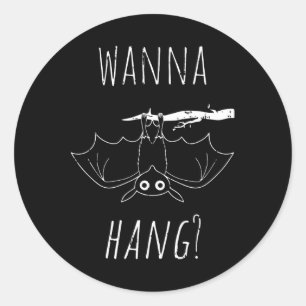 Sticker Rond Bat Halloween Costume Cool Hanging Animal Hommes F