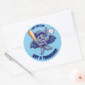 Sticker Rond Bat mignonne Oui Vous pouvez Bat Mille (Enveloppe)