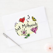 Sticker Rond Bat mitzvah (Enveloppe)