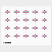 Sticker Rond Bat mitzvah (Feuille)
