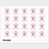 Sticker rond bat mitzvah classique (Feuille)