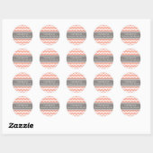 Sticker Rond Bat mitzvah Merci Personnalisé Nom Favoriser Tags (Feuille)